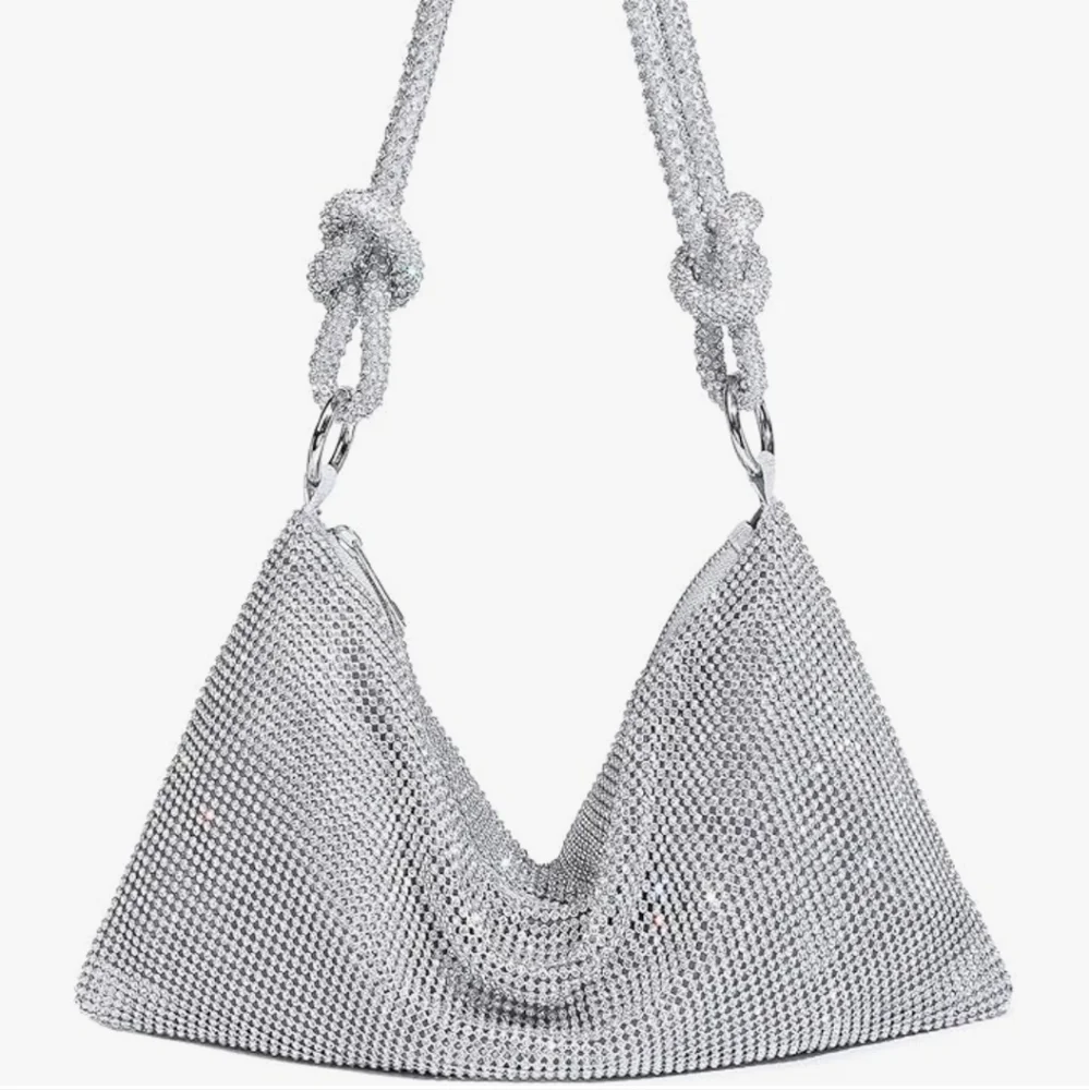 Elegant Silver Rhinestone Women's Bag - Picture 4 of 16